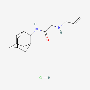 molecular formula C15H25ClN2O B4066339 N~1~-2-adamantyl-N~2~-allylglycinamide hydrochloride 