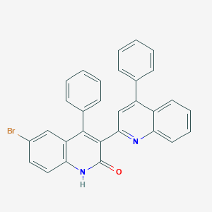 6-bromo-4-phenyl-3-(4-phenylquinolin-2-yl)-1H-quinolin-2-one