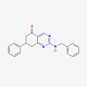 molecular formula C21H19N3O B4066351 2-(苄氨基)-7-苯基-7,8-二氢-5(6H)-喹唑啉酮 