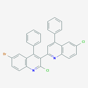 6'-Bromo-2',6-dichloro-2,3'-bis[4-phenylquinoline]