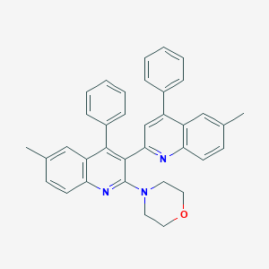 4-[6-Methyl-3-(6-methyl-4-phenylquinolin-2-yl)-4-phenylquinolin-2-yl]morpholine