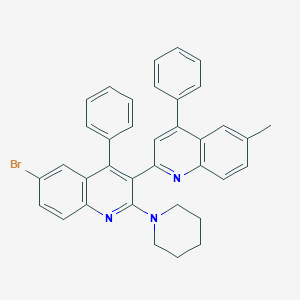 6-Bromo-6'-methyl-2-(1-piperidinyl)-2',3-bi[4-phenylquinoline]