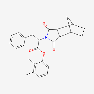 molecular formula C26H27NO4 B4066446 2,3-二甲基苯基 2-(3,5-二氧代-4-氮杂三环[5.2.1.0~2,6~]癸-4-基)-3-苯基丙酸酯 