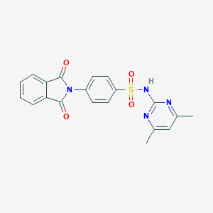 molecular formula C20H16N4O4S B406645 N-(4,6-dimethyl-2-pyrimidinyl)-4-(1,3-dioxo-1,3-dihydro-2H-isoindol-2-yl)benzenesulfonamide CAS No. 88063-41-6