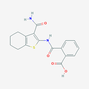N-(3-Carbamoyl-4,5,6,7-tetrahydro-benzo[b]thiophen-2-yl)-phthalamic acid