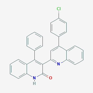 3-[4-(4-chlorophenyl)quinolin-2-yl]-4-phenyl-1H-quinolin-2-one