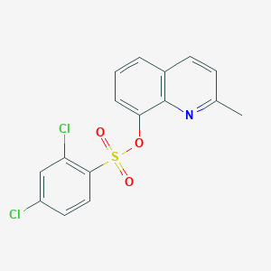 molecular formula C16H11Cl2NO3S B406648 2-Methyl-8-quinolyl 2,4-dichlorobenzenesulfonate CAS No. 332020-77-6