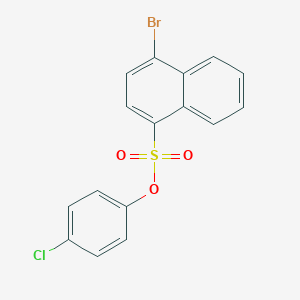 4-Chlorophenyl 4-bromo-1-naphthalenesulfonate