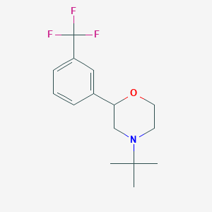 4-Tert-butyl-2-[3-(trifluoromethyl)phenyl]morpholine