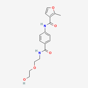 molecular formula C17H20N2O5 B4066612 N-[4-({[2-(2-羟基乙氧基)乙基]氨基}羰基)苯基]-2-甲基-3-呋喃酰胺 