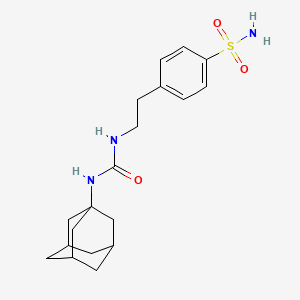 molecular formula C19H27N3O3S B4066628 4-(2-{[(1-金刚烷基氨基)羰基]氨基}乙基)苯磺酰胺 