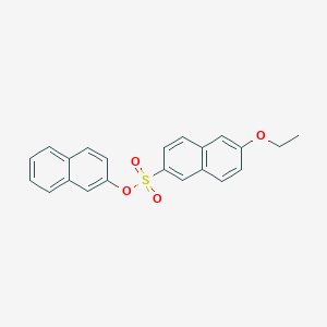 molecular formula C22H18O4S B406663 2-Naphthyl 6-ethoxy-2-naphthalenesulfonate 