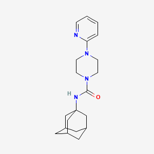 molecular formula C20H28N4O B4066631 N-1-金刚烷基-4-(2-吡啶基)-1-哌嗪甲酰胺 