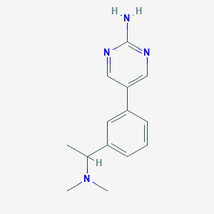 5-{3-[1-(dimethylamino)ethyl]phenyl}pyrimidin-2-amine