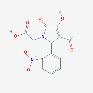 2-[3-acetyl-4-hydroxy-2-(2-nitrophenyl)-5-oxo-2H-pyrrol-1-yl]acetic acid