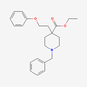 molecular formula C23H29NO3 B4066823 1-苄基-4-(2-苯氧基乙基)-4-哌啶甲酸乙酯 