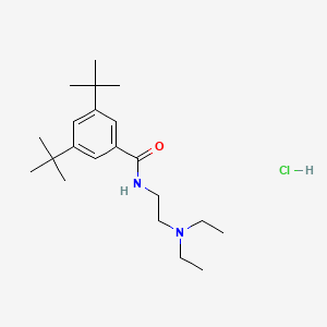 molecular formula C21H37ClN2O B4066827 3,5-di-tert-butyl-N-[2-(diethylamino)ethyl]benzamide hydrochloride 
