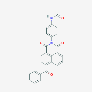 molecular formula C27H18N2O4 B406683 N-[4-(6-benzoyl-1,3-dioxo-1H-benzo[de]isoquinolin-2(3H)-yl)phenyl]acetamide 