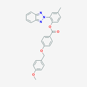 2-(2H-1,2,3-benzotriazol-2-yl)-4-methylphenyl 4-[(4-methoxybenzyl)oxy]benzoate