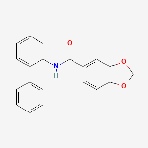 molecular formula C20H15NO3 B4066863 N-2-biphenylyl-1,3-benzodioxole-5-carboxamide 