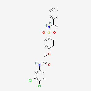 N-(3,4-dichlorophenyl)-2-(4-{[(1-phenylethyl)amino]sulfonyl}phenoxy)acetamide
