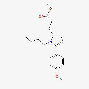 molecular formula C18H23NO3 B4066943 3-[1-butyl-5-(4-methoxyphenyl)-1H-pyrrol-2-yl]propanoic acid 