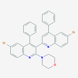 2'-(4-Morpholinyl)-2,3'-bis[6-bromo-4-phenylquinoline]