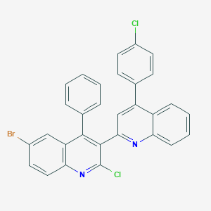 6'-Bromo-2'-chloro-4-(4-chlorophenyl)-4'-phenyl-2,3'-biquinoline