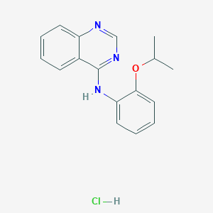 molecular formula C17H18ClN3O B4067027 N-(2-异丙氧基苯基)-4-喹唑啉胺盐酸盐 