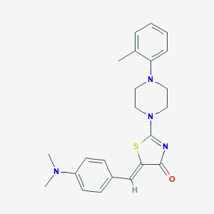 molecular formula C23H26N4OS B406706 5-(4-Dimethylamino-benzylidene)-2-(4-o-tolyl-piperazin-1-yl)-thiazol-4-one 