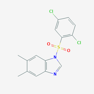1-(2,5-Dichlorophenyl)sulfonyl-5,6-dimethylbenzimidazole