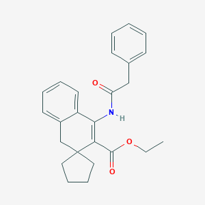 ethyl 1-[(2-phenylacetyl)amino]spiro[4H-naphthalene-3,1'-cyclopentane]-2-carboxylate