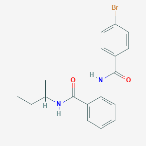 molecular formula C18H19BrN2O2 B4067116 2-[(4-溴苯甲酰)氨基]-N-(仲丁基)苯甲酰胺 