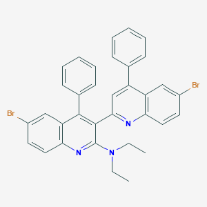 N,N-diethyl-2,3'-bis[6-bromo-4-phenylquinoline]-2'-amine