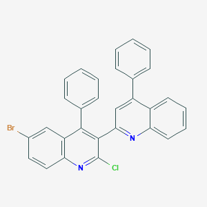 2-Chloro-6-bromo-4,4'-diphenyl-3,2'-biquinoline