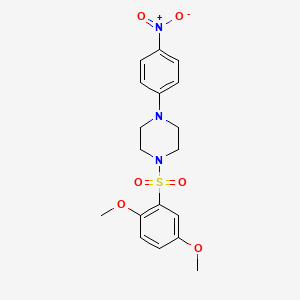 1-[(2,5-dimethoxyphenyl)sulfonyl]-4-(4-nitrophenyl)piperazine