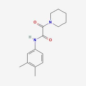 N-(3,4-dimethylphenyl)-2-oxo-2-(1-piperidinyl)acetamide