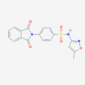 molecular formula C18H13N3O5S B406726 4-(1,3-Dioxo-1,3-dihydro-2H-isoindol-2-yl)-N-(5-methylisoxazol-3-yl)benzenesulfonamide 