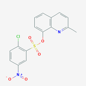 2-Methyl-8-quinolyl 2-chloro-5-nitrobenzenesulfonate