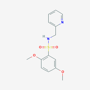 2,5-dimethoxy-N-(pyridin-2-ylmethyl)benzenesulfonamide