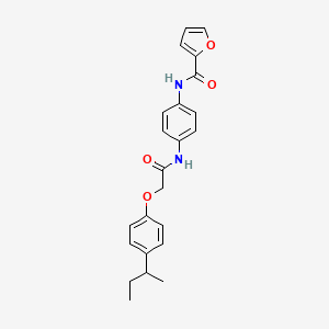molecular formula C23H24N2O4 B4067379 N-(4-{[2-(4-sec-butylphenoxy)acetyl]amino}phenyl)-2-furamide 