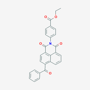 ethyl 4-(1,3-dioxo-6-(phenylcarbonyl)-1H-benzo[de]isoquinolin-2(3H)-yl)benzoate