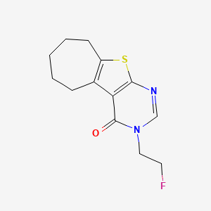3-(2-fluoroethyl)-3,5,6,7,8,9-hexahydro-4H-cyclohepta[4,5]thieno[2,3-d]pyrimidin-4-one