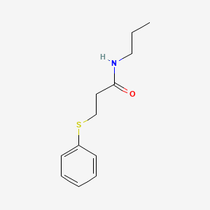 molecular formula C12H17NOS B4067668 3-(phenylthio)-N-propylpropanamide 