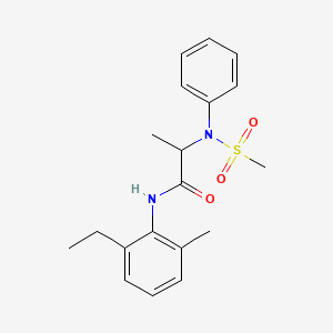 molecular formula C19H24N2O3S B4067684 N~1~-(2-乙基-6-甲基苯基)-N~2~-(甲基磺酰基)-N~2~-苯丙氨酸酰胺 