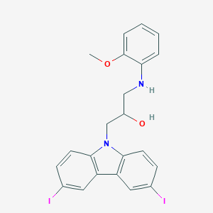 1-(3,6-diiodo-9H-carbazol-9-yl)-3-(2-methoxyanilino)-2-propanol