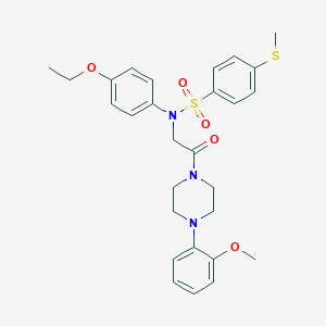 N-[4-(ethyloxy)phenyl]-N-(2-{4-[2-(methyloxy)phenyl]piperazin-1-yl}-2-oxoethyl)-4-(methylsulfanyl)benzenesulfonamide