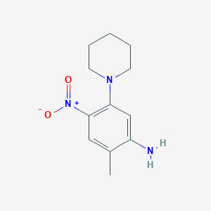 2-methyl-4-nitro-5-(1-piperidinyl)aniline