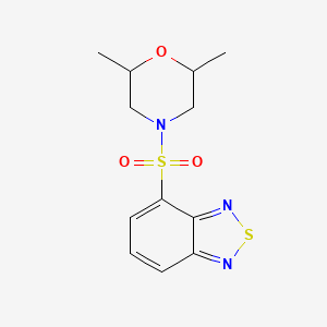 molecular formula C12H15N3O3S2 B4067731 4-[(2,6-dimethyl-4-morpholinyl)sulfonyl]-2,1,3-benzothiadiazole 
