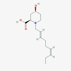 (2R*,4S*)-4-hydroxy-1-[(2E,6Z)-nona-2,6-dien-1-yl]piperidine-2-carboxylic acid